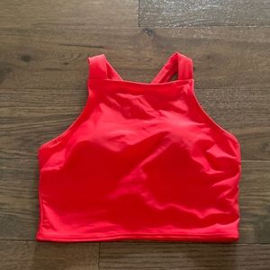 Old Navy Red High Neck Bikini Top